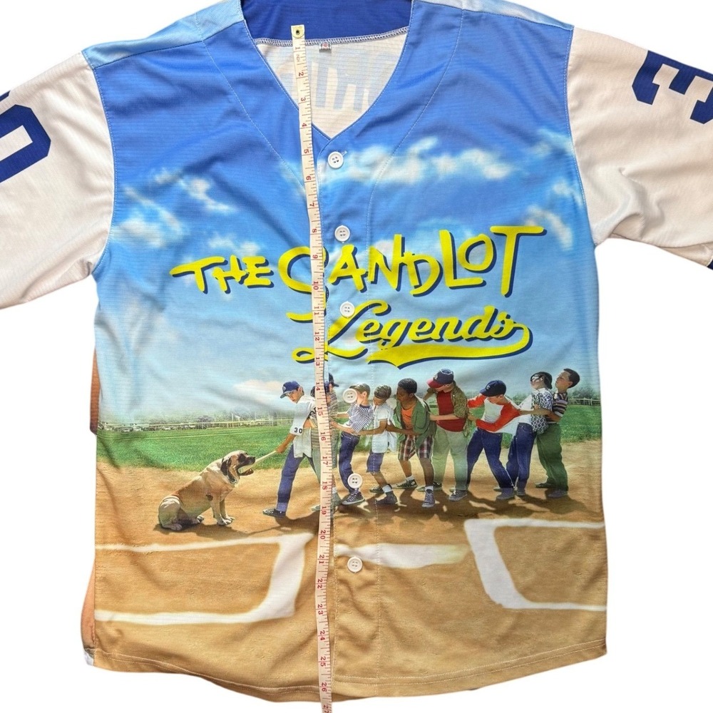 The Sandlot Legends Rodriguez 30‎ Baseball Jersey All Over Print Size S - Picture 8 of 8
